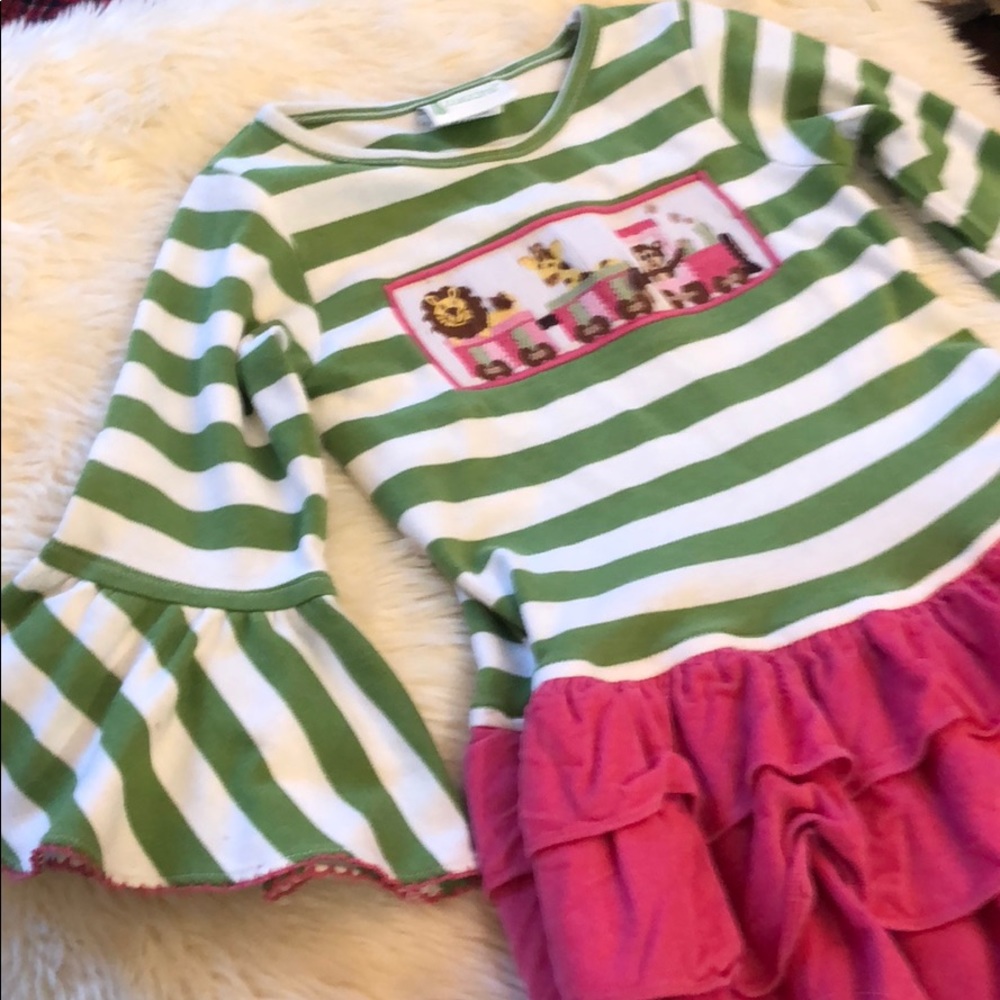 Adorable winter train dress